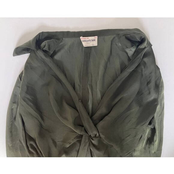 Zadig & Voltaire Rozo Dress Khaki Size Small - Picture 7 of 9